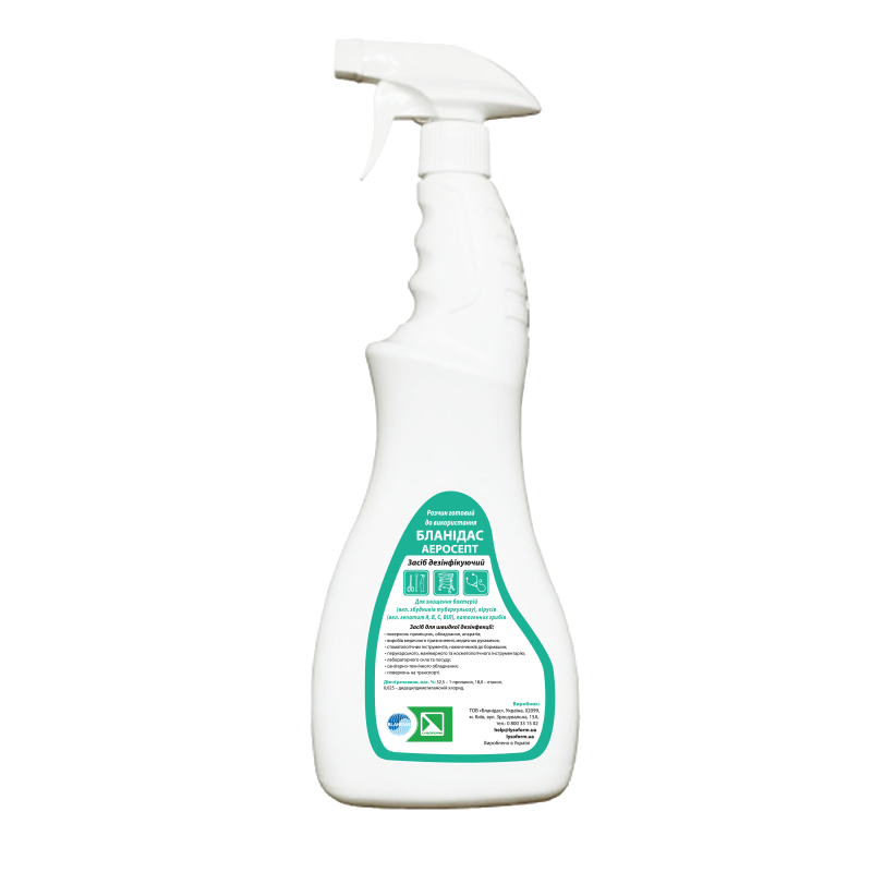 Засіб дезінфікуючий “Бланідас Аеросепт (Blanidas Aerosept) з дозуючим тригером 1000 мл